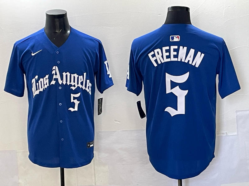 Men Los Angeles Dodgers #5 Freeman Blue 2025 Nike MLB Jersey style 005->los angeles dodgers->MLB Jersey
